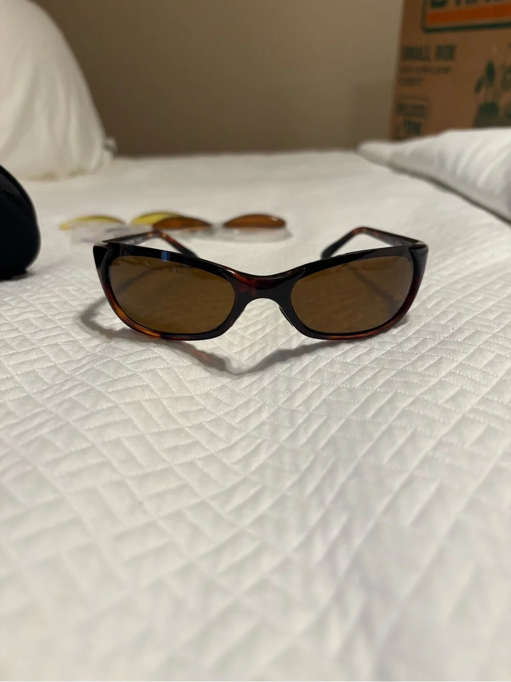 Smith Sunglasses with Interchangeable Lenses, Brown Frame